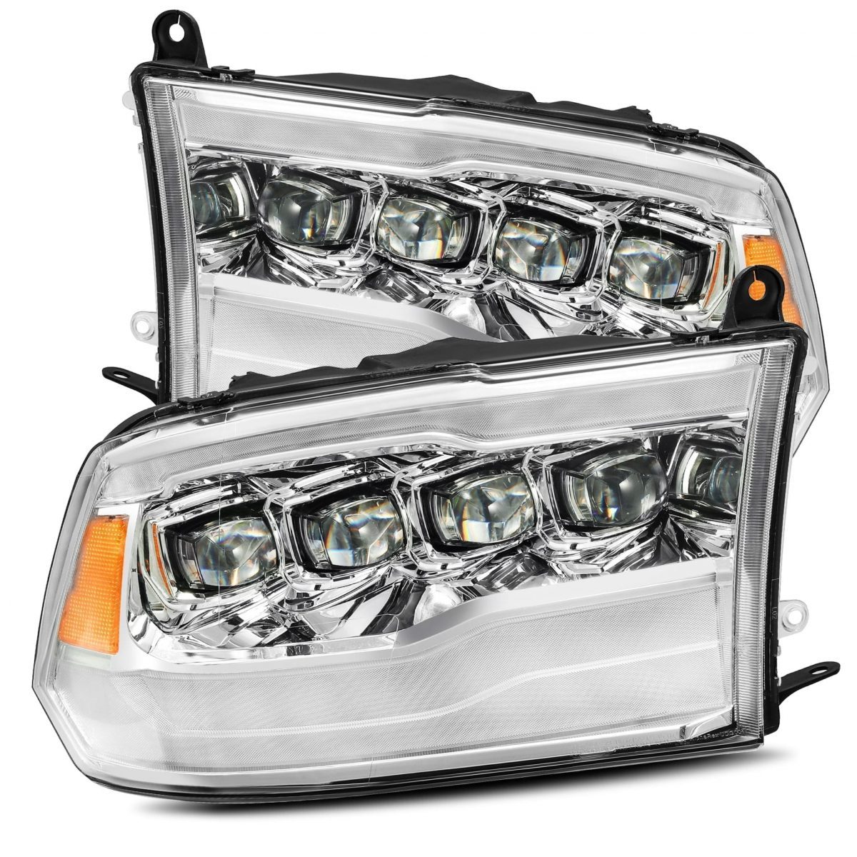 AlphaRex 880591 NOVA Series Chrome LED Headlights | 2009-2018 Dodge RAM 1500/2500/3500HD