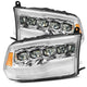 AlphaRex 880591 NOVA Series Chrome LED Headlights | 2009-2018 Dodge RAM 1500/2500/3500HD