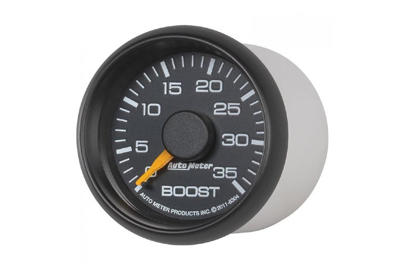 AutoMeter 8304 Factory Match 2-1/16 inch 0-35 Psi Boost Gauge | 2001-2007 GM Silverado/Sierra 2500HD/3500HD Duramax