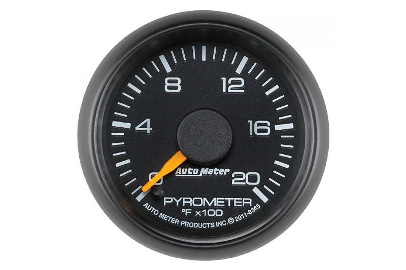 AutoMeter 8345 Factory Match 2-1/16 inch 0-2000 Pyrometer Kit | 2001-2007 GM Silverado/Sierra 2500HD/3500HD Duramax
