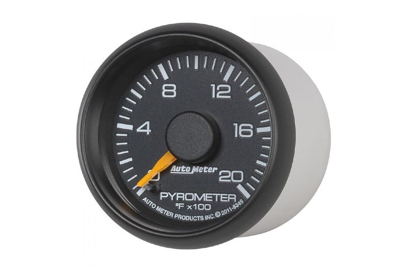 AutoMeter 8345 Factory Match 2-1/16 inch 0-2000 Pyrometer Kit | 2001-2007 GM Silverado/Sierra 2500HD/3500HD Duramax