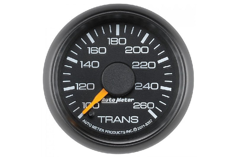 AutoMeter 8357 Factory Match 2-1/16 inch 100-260F Transmission Temperature Gauge | 2001-2007 GM Silverado/Sierra 2500HD/3500HD Duramax