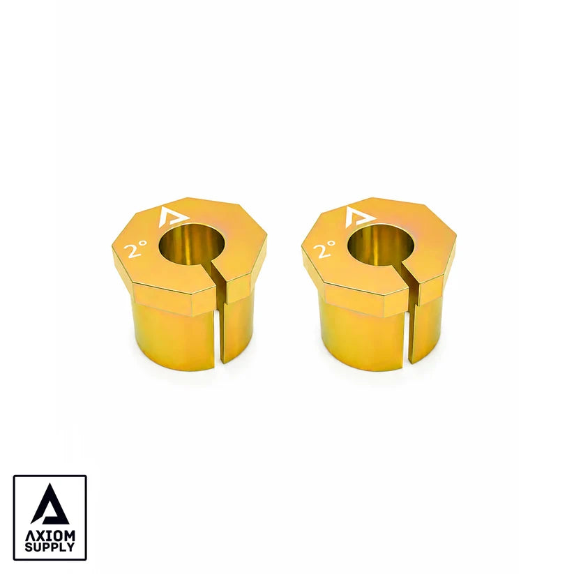 Axiom Supply AX3228 2° Caster Shim Set | 2005-2026 Ford Super Duty F250/F350 4WD