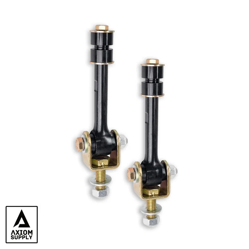Axiom Supply AXGMEL02 Sway Bar End Link Kit - for 0-2" Lift - (Pair) | 2001-2019 GM Silverado/Sierra 2500HD/3500HD