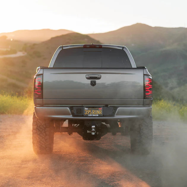 AlphaRex 641050 LUXX Series Alpha Black LED Tail Lights | 2007-2009 Dodge RAM 2500/3500