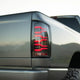 AlphaRex 641060 LUXX Series Black/Red LED Tail Lights | 2007-2009 Dodge RAM 2500/3500