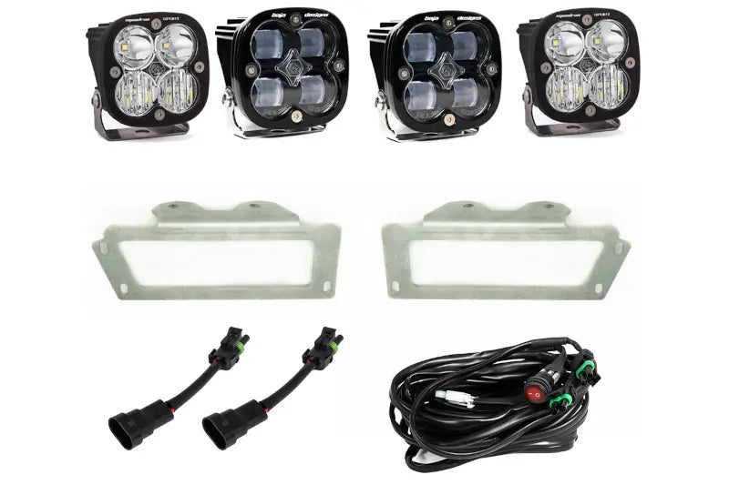 Baja Designs 447619 Squadron SAE Fog Pocket Light Kit - Clear | 2009-2018 Dodge RAM 2500/3500 6.7L Cummins