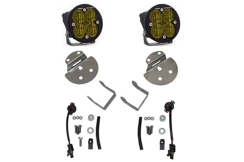 Baja Designs 447715 SAE Fog Pocket Light Kit Amber | 2017-2019 GM Silverado/Sierra 2500HD/3500HD