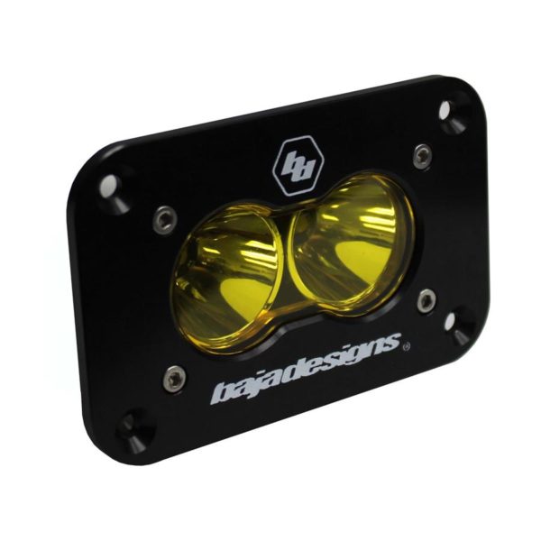 Baja Designs 541011 Amber Lens Spot Flush Mount LED Light Pod S2 Sport | Universal