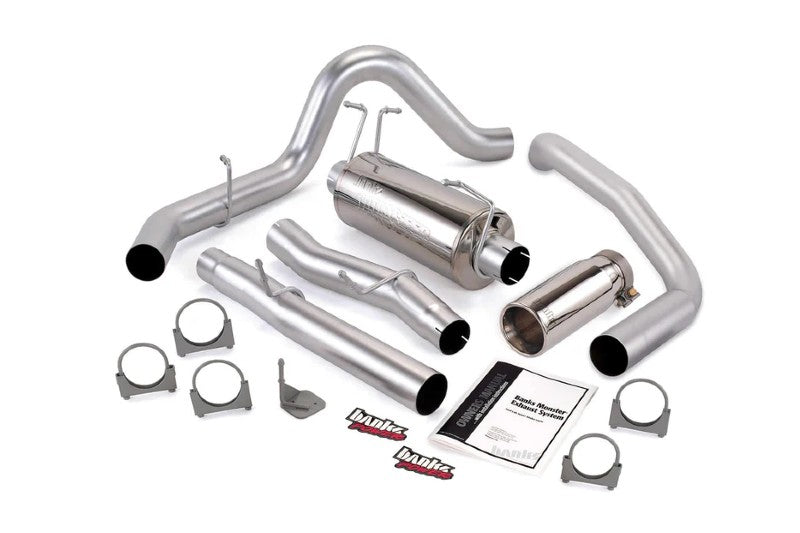 Banks 48783 Monster Single Exhaust with Chrome Tip | 2003-2007 Ford F250/F350 6.0L Powerstroke Standard Cab Long Bed