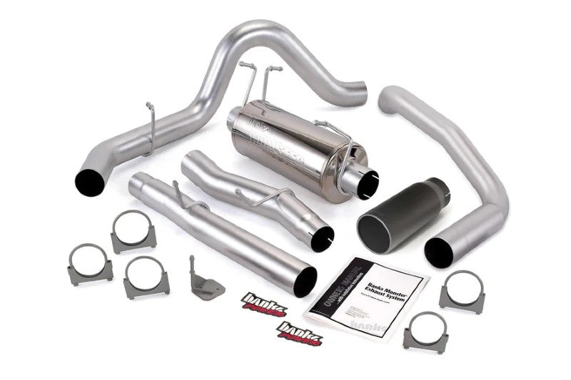 Banks 48785-B Monster Single Exhaust with Black Tip | 2003-2007 Ford F250/F350 6.0L Powerstroke Crew Cab Short Bed