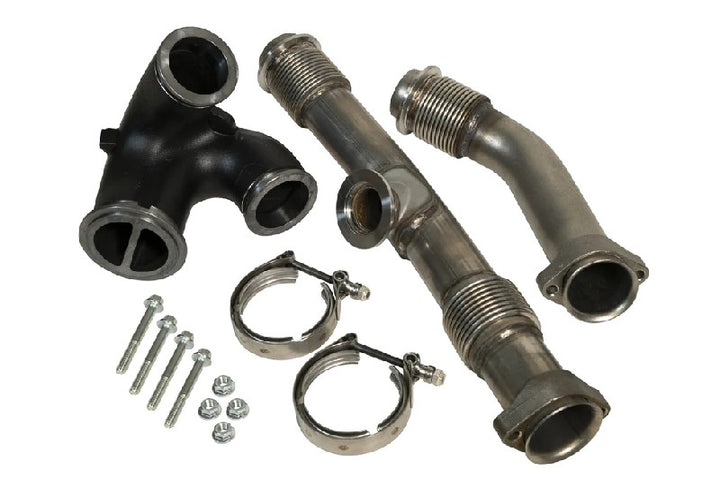 BD Diesel 1043918 Turbocharger Up-Pipes with EGR Connector Kit