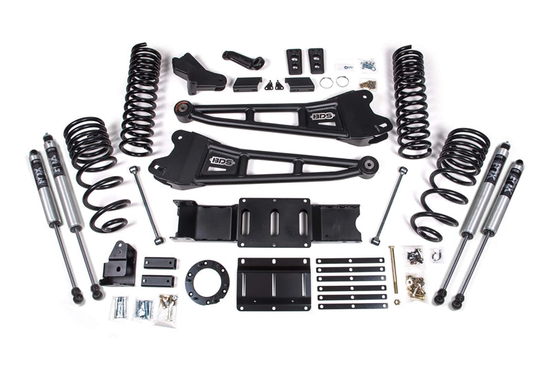 BDS 1660FS 4 inch Radius Arm Lift Kit with FOX 2.0 Shocks | 2019-2024 RAM 2500 6.7L Cummins 4WD