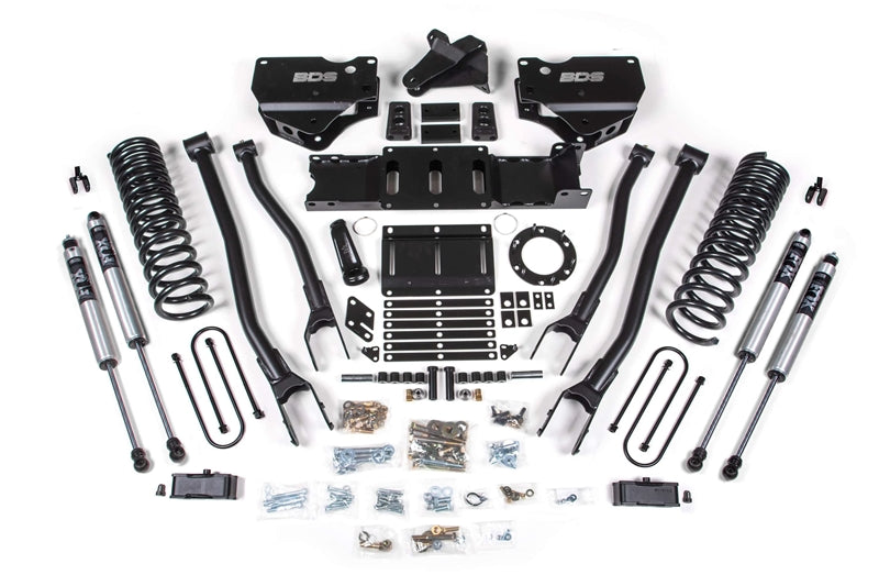 BDS 1671FS 4 inch 4-Link Lift Kit with FOX 2.0 Shocks | 2019-2024 RAM 3500 6.7L Cummins 4WD