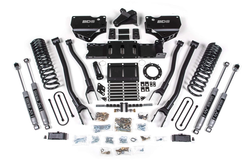 BDS 1671H 4 inch 4-Link Lift Kit with NX2 Shocks - 6 Bolt | 2019-2024 RAM 3500 6.7L Cummins 4WD