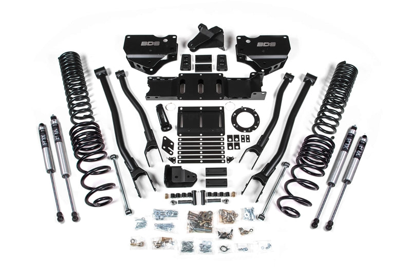BDS 1675FS 4 inch 4-Link Lift Kit with FOX Shocks | 2019-2024 RAM 2500 4WD Gas