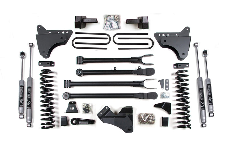 BDS 351H 6 inch 4-Link Lift Kit with NX2 Shocks & 5 inch Block with out Overload | 2005-2007 Ford F250/F350 6.0L Powerstroke 4WD