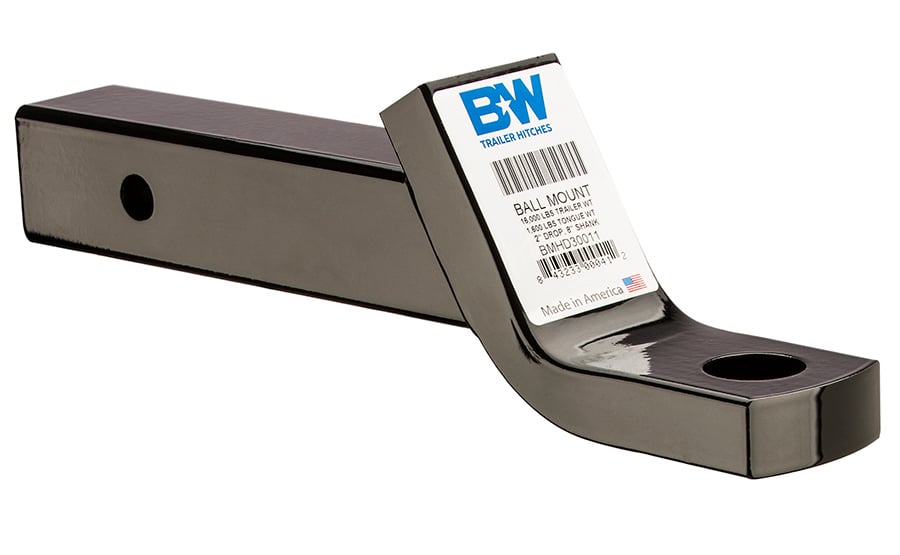 B&W BMHD30012 Hitch 4 inch Drop Ball Mount with out Ball 6 inch | Universal