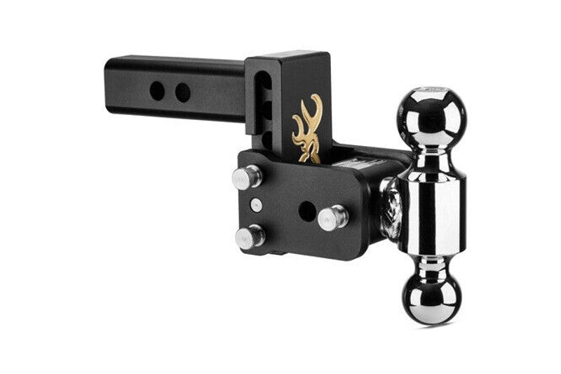 B&W TS10033BB Browning Tow & Stow 2x2-5/16 Dual Ball Hitch with 2 inch Shank, 3 inch Drop, 3.5 inch Rise | Universal