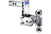 B&W TS10037C Chrome Tow & Stow 2x2-5/16 Dual Ball Hitch with 2 inch Shank, 5 inch Drop, 5.5 inch Rise | Universal