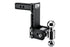 B&W TS20040B Black Tow & Stow 2x2-5/16 Dual Ball Hitch with 2.5 inch Shank, 7 inch Drop, 7.5 inch Rise | Universal