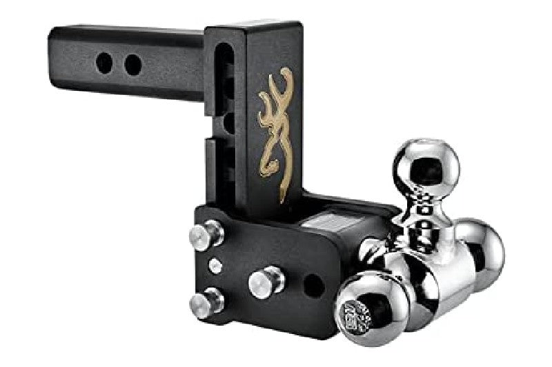 B&W TS10048BB Browning Tow & Stow Triple Ball Hitch with 2 inch Shank, 5 inch Drop, 5.5 inch Rise | Universal