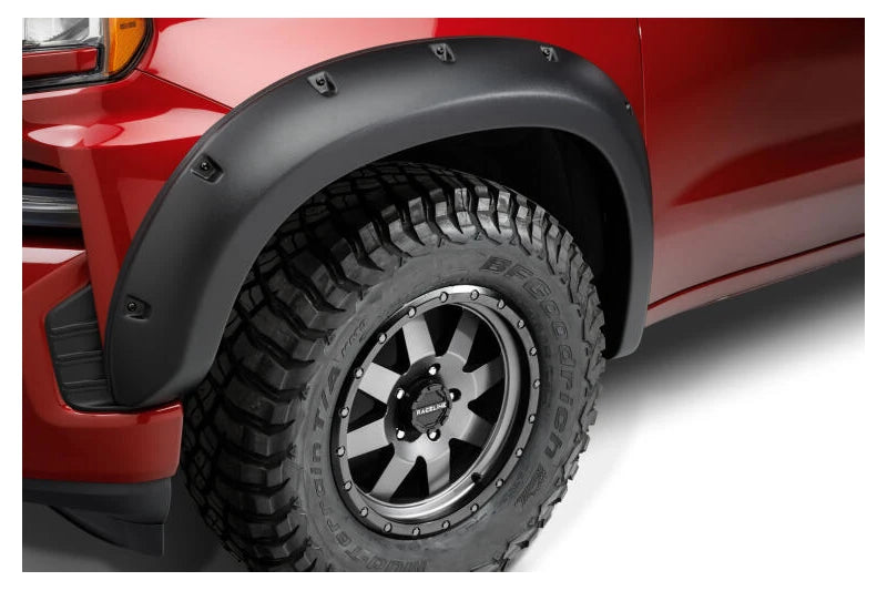 Bushwacker 48111-08 Forge Style Front & Rear Fender Flares | 2015-2019 Silverado 1500/2500HD/3500HD