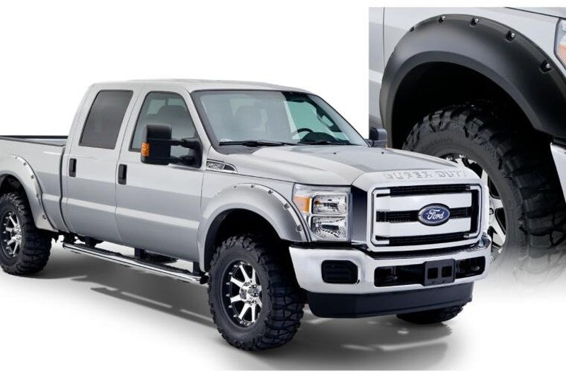 Bushwacker 20917-02 Pocket Style Front & Rear Fender Flares | 2008-2010 Ford F250/350 SRW