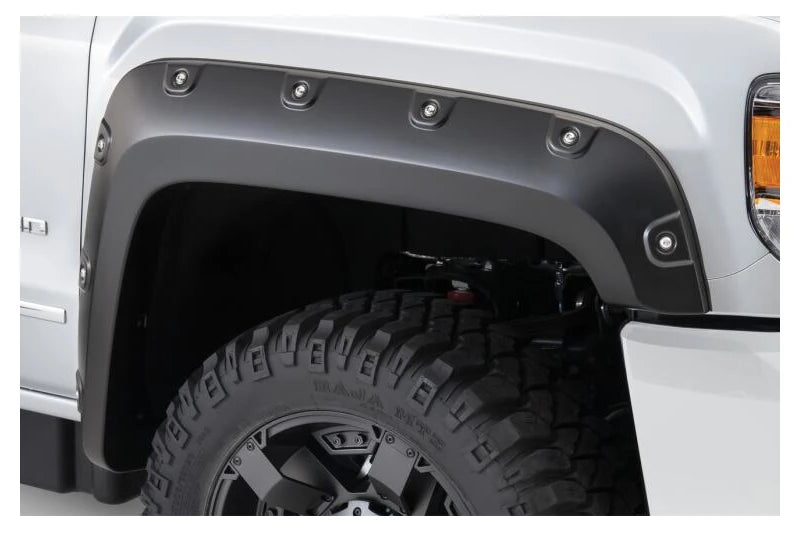 Bushwacker 40968-02 Boss Pocket Style Front & Rear Fender Flares | 2015-2019 Sierra 1500/2500HD/3500HD