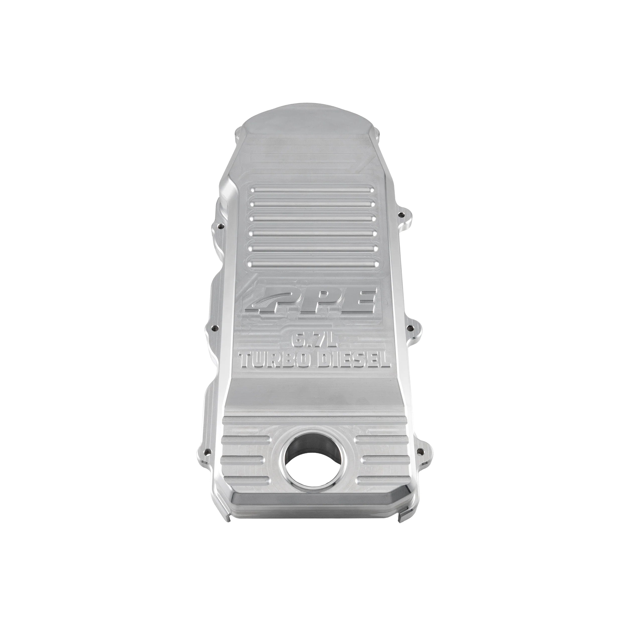 PPE 218020100 Billet Upper Aluminum Crankcase Breather CCV Cover (Raw) | 2007-2024 Dodge RAM 2500/3500 6.7L Cummins