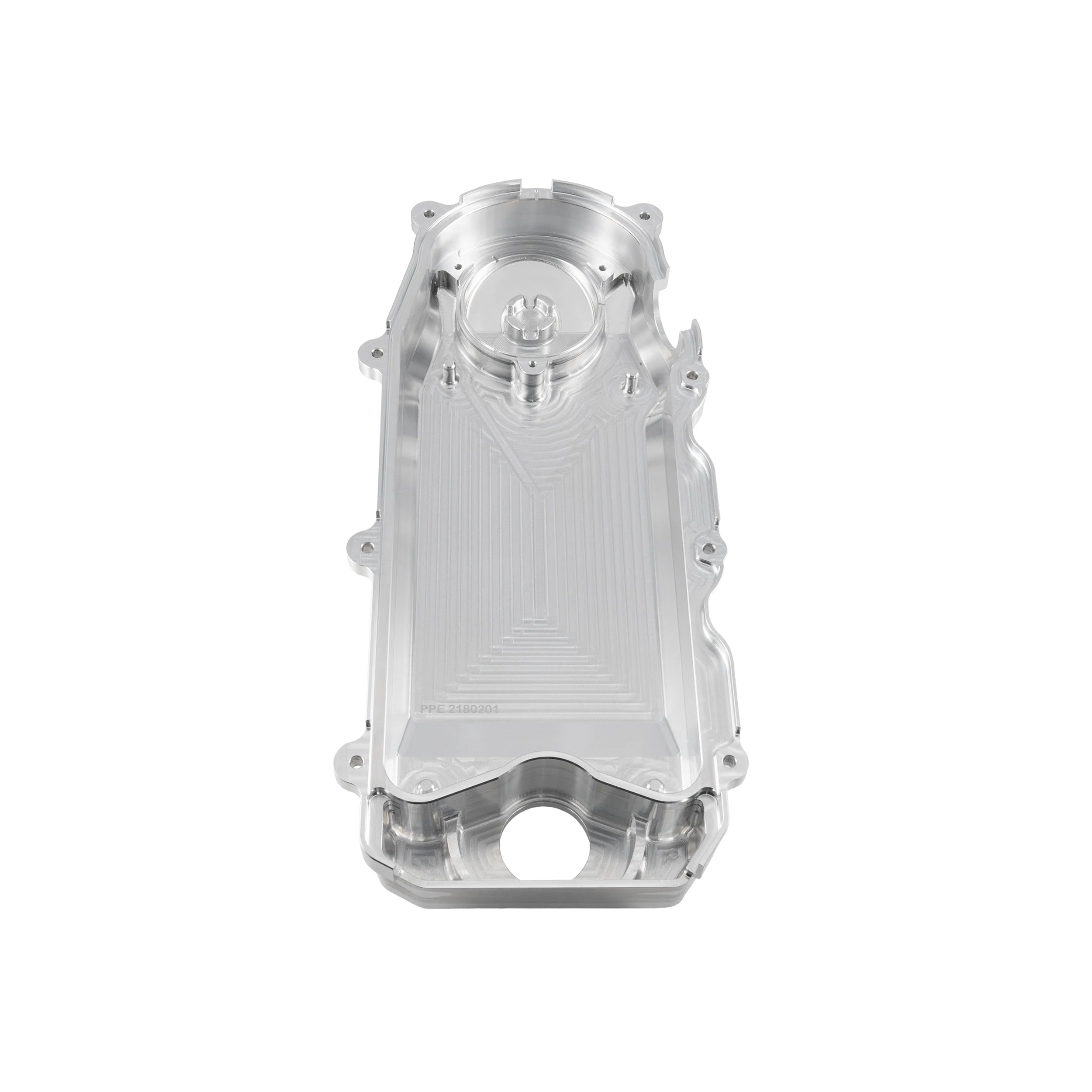 PPE 218020100 Billet Upper Aluminum Crankcase Breather CCV Cover (Raw) | 2007-2024 Dodge RAM 2500/3500 6.7L Cummins