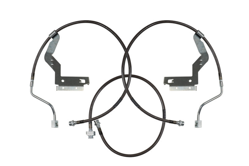 Carli CS-FORDBBL-08 SS Extended Brake Lines | 08-10 Ford F250/F350 Powerstroke 4WD