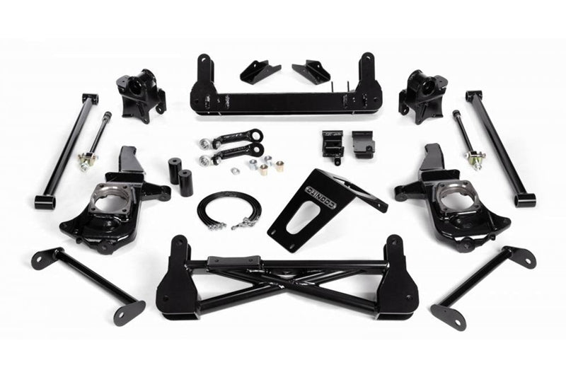 Cognito 110-K0535 7-9 inch Non-Torsion Bar Drop Front Suspension Lift Kit | 2011-2019 GM Silverado/Sierra 2500HD/3500HD 2WD Stabilitrak
