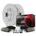 Powerstop CPK8478-23 Z23 Daily Driver Front Carbon-Fiber Ceramic Brake Pad and Coated Rotor Kit | 2019-2025 RAM 2500/3500