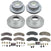 Powerstop CPK8792-23 Z23 Daily Driver Front & Rear Carbon-Fiber Ceramic Brake Pad and Coated Rotor Kit | 2019-2025 RAM 3500
