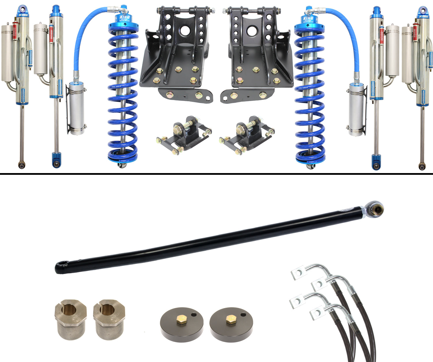 Carli CS-FLVL-CO25-BYP-08 2.5 inch Coilover Bypass System | 2008-2010 Ford F250/F350