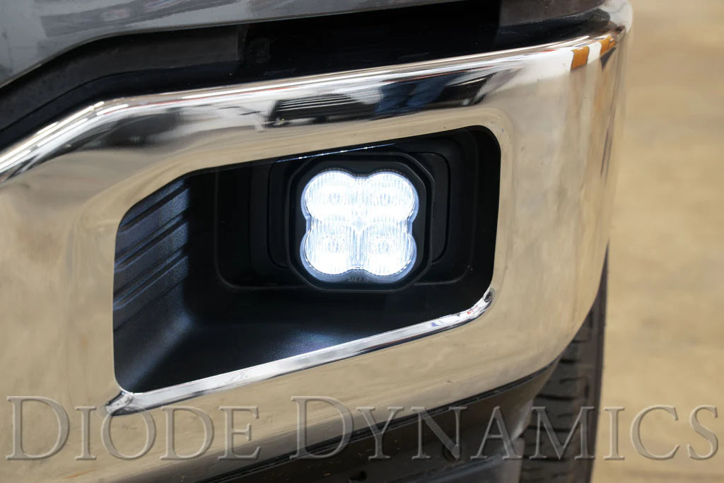 Diode Dynamics DD7012 SS3 Sport Type F2 Kit ABL White w/ Amber Backlight SAE Fog Lights | 2017-2022 Ford F250/F350