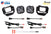 Diode Dynamics DD7012 SS3 Sport Type F2 Kit ABL White w/ Amber Backlight SAE Fog Lights | 2017-2022 Ford F250/F350