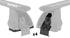 Rhino Rack JA8135 Heavy Duty 2500 Black 2-Bar Roof Rack | 2020-2025 GM Silverado/Sierra 2500HD/3500HD 6.6L Duramax
