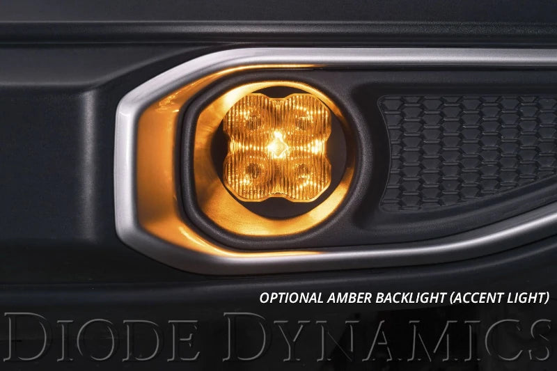 Diode Dynamics DD7127 SS3 Max White SAE LED Fog Light Kit Amber Backlight | 2020-2023 Silverado 2500HD/3500HD