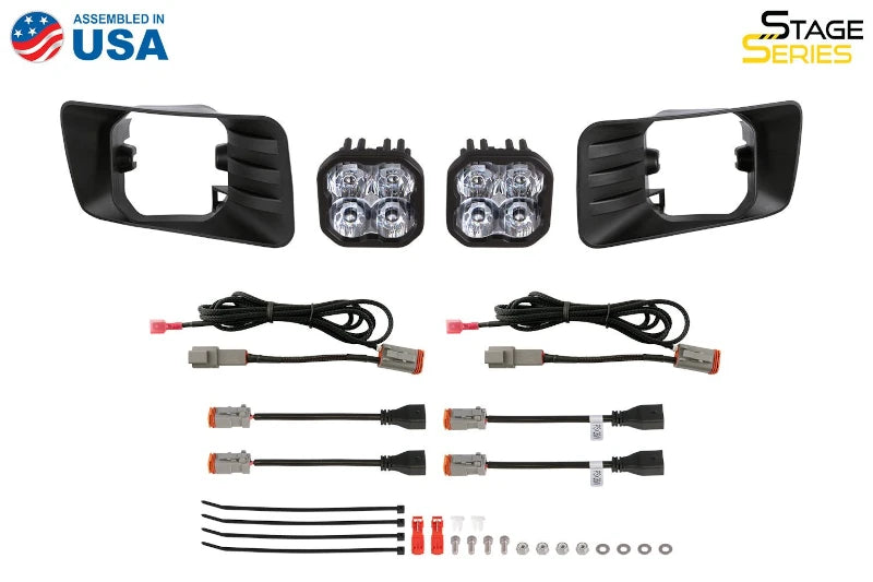 Diode Dynamics DD7308 SS3 Max LED Fog Light Kit with ABL Yellow Fog Beam | 2007-2014 Silverado 2500HD/3500HD