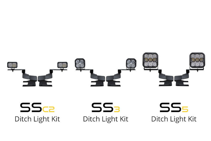 Diode Dynamics DD7555 Stage Series Ditch Light Kit C2 Pro Yellow Combo | 2017-2022 Ford F250/F350 Super Duty