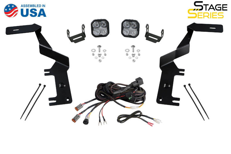 Diode Dynamics DD7555 Stage Series Ditch Light Kit C2 Pro Yellow Combo | 2017-2022 Ford F250/F350 Super Duty