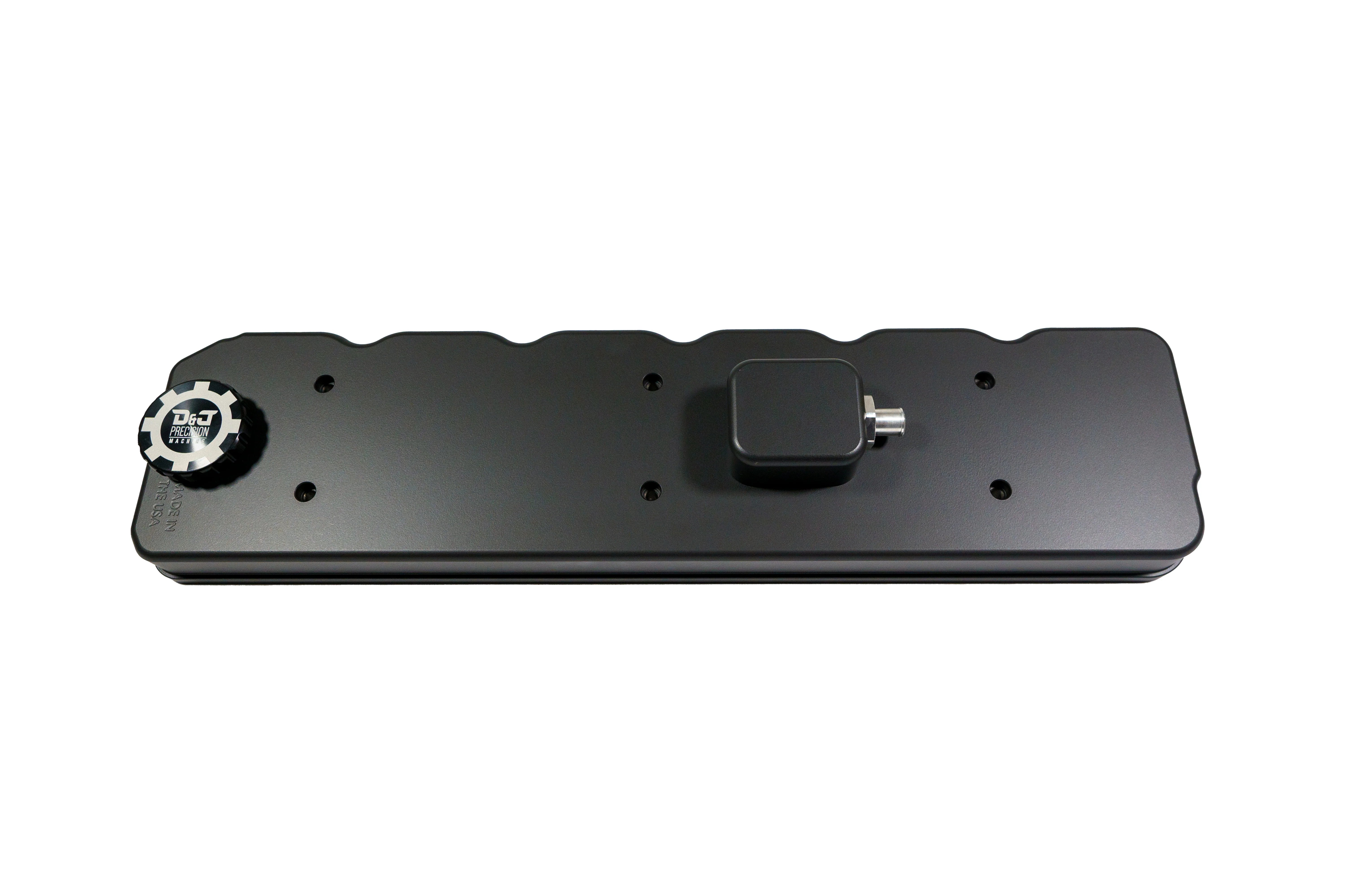 D&J Precision DJPCNC100075 Black Powder-Coated Billet Valve Cover | 2006-2024 Dodge RAM 5.9L/6.7L 2500/3500 Cummins