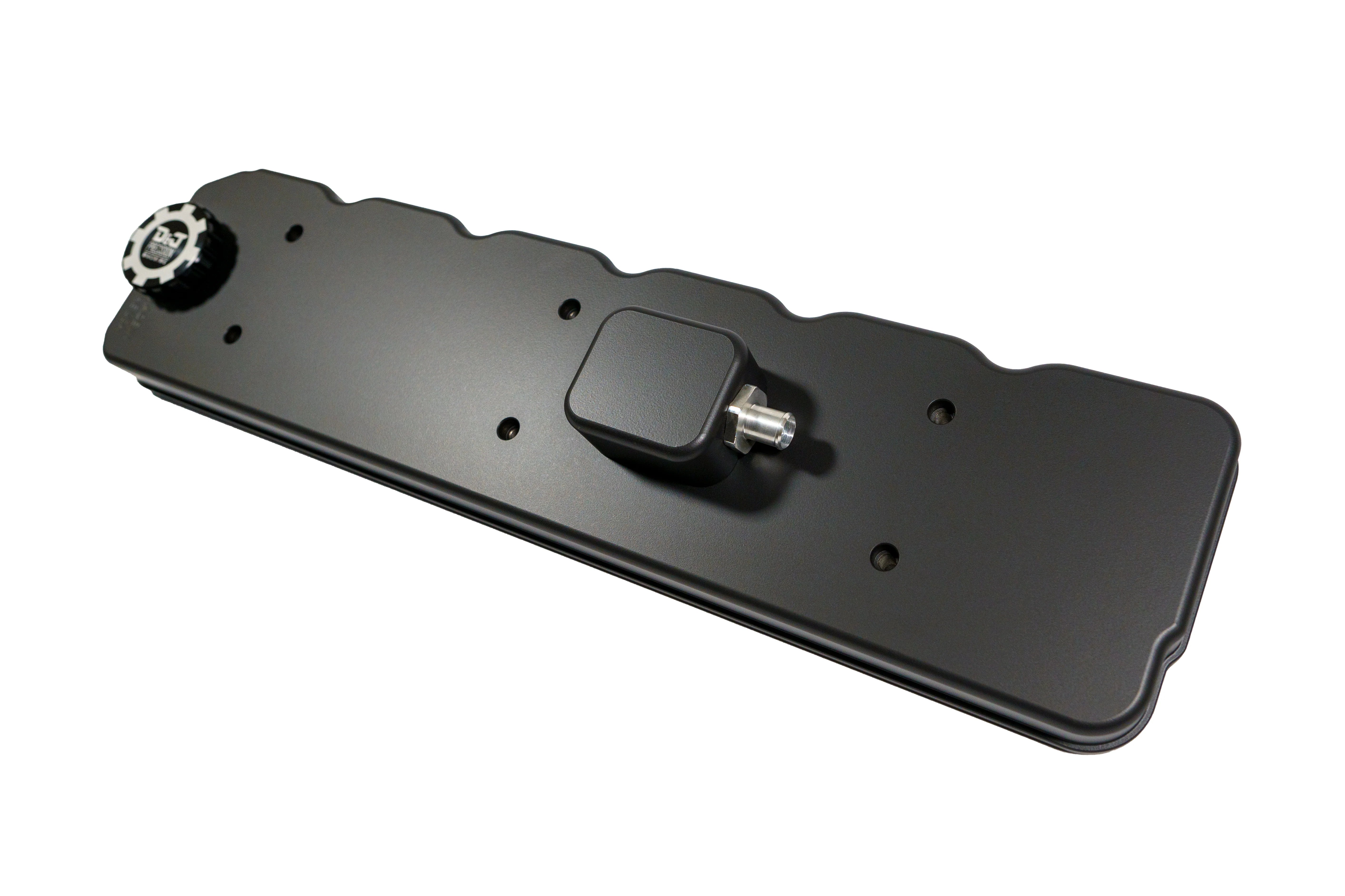 D&J Precision DJPCNC100075 Black Powder-Coated Billet Valve Cover | 2006-2024 Dodge RAM 5.9L/6.7L 2500/3500 Cummins