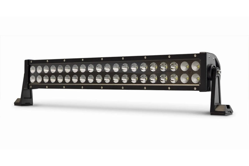 DV8 Offroad BR20E120W3W Dual Row 20 Light Bar with Black Bezel | Universal