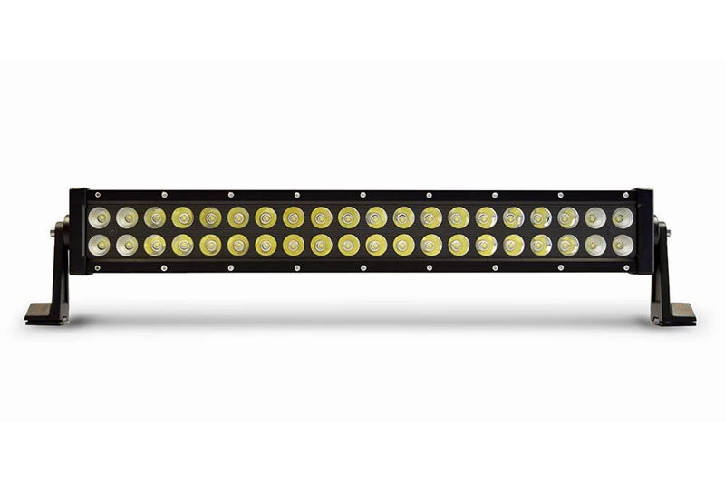 DV8 Offroad BR20E120W3W Dual Row 20 Light Bar with Black Bezel | Universal