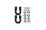 DV8 Offroad UNSK-01BL Elite Series D-Ring Shackles (Pair) | Universal