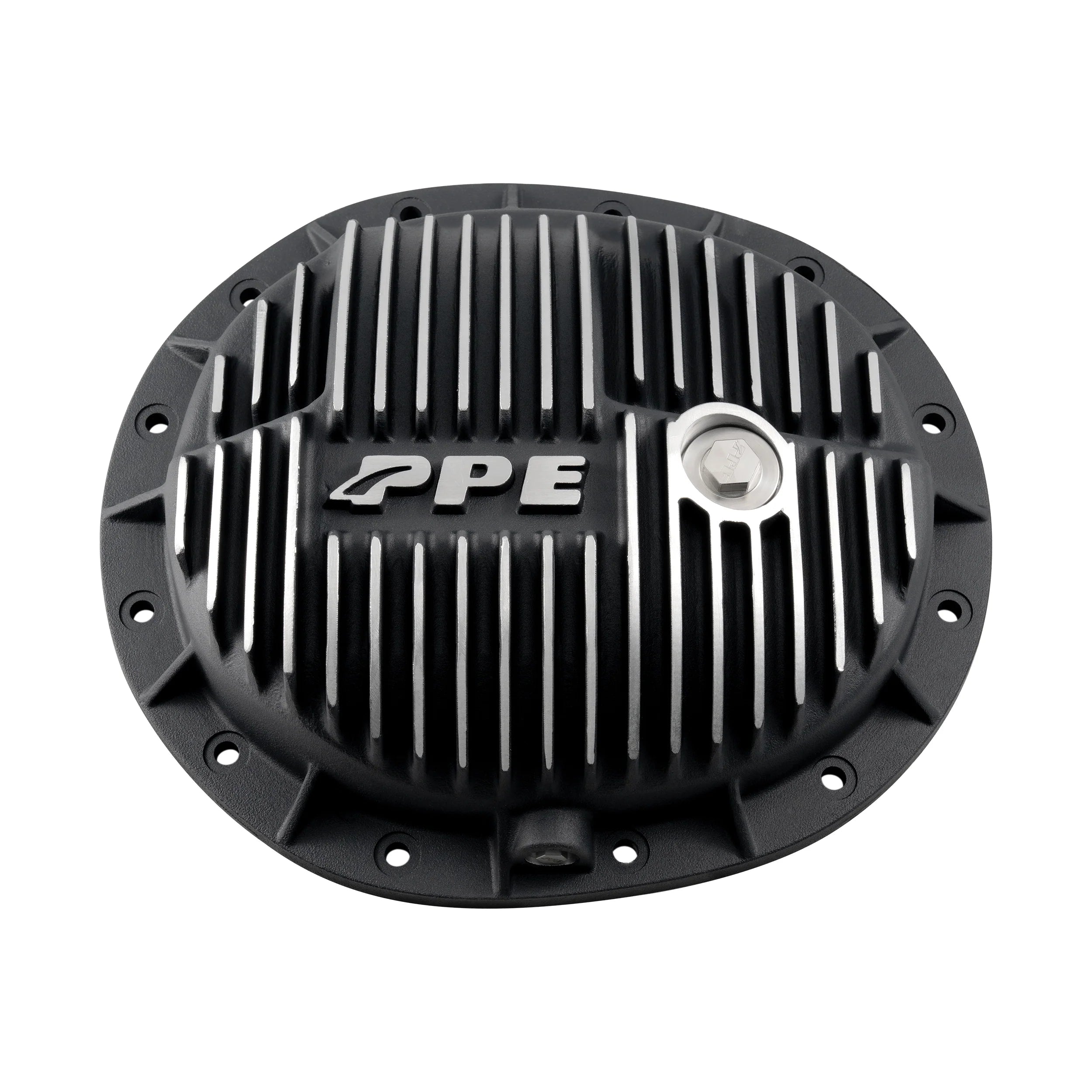 PPE 138051410 9.5"-12 Bolt Heavy-Duty Cast Aluminum Rear Differential Cover (Brushed) | 2019-2026 GM Sierra/Silverado 1500 3.0L I6 Turbo Diesel Duramax