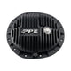 PPE 138051420 9.5"-12 Bolt Heavy-Duty Cast Aluminum Rear Differential Cover (Black) | 2019-2026 GM Sierra/Silverado 1500 3.0L I6 Turbo Diesel Duramax